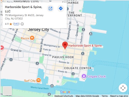 Get Directions From Your Location to Harborside Sport & Spine in Jersey City, NJ
